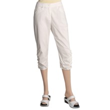 Two Star Dog Eileen Capri Pants - Garment Dyed, Stretch Twill (For Women) in Soft White - Closeouts