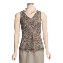 Two Star Dog Embellished Hayley Shirt - Linen-Silk, Sleeveless (For Women) in Java Print - Closeouts
