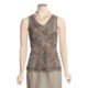 Two Star Dog Embellished Hayley Shirt - Linen-Silk, Sleeveless (For Women)