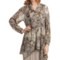 Two Star Dog Francesca Tunic Shirt - Printed Chiffon, Long Sleeve (For Women) in Samba Grey