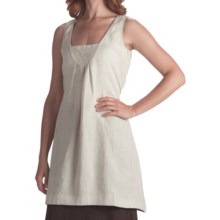 Two Star Dog Frederika Embroidered Tunic Shirt - Linen, Sleeveless (For Women) in Flax - Closeouts