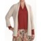 Parchment Two Star Dog Georgia Cardigan Sweater - 3/4 Sleeve (For Women)