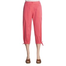 Two Star Dog Gina Crop Pants - Garment Dyed, Stretch Twill (For Women) in Bougainvillea - Closeouts