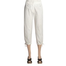 Two Star Dog Gina Crop Pants - Garment Dyed, Stretch Twill (For Women) in Soft White - Closeouts
