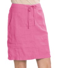 Two Star Dog Ginny Linen Skirt (For Women) in Hibiscus - Closeouts