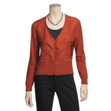 Two Star Dog Gwyneth Cardigan Sweater - Embroidered (For Women) in Cinnamon - Closeouts