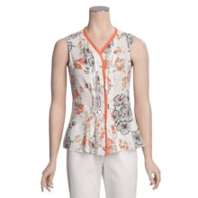 Two Star Dog Handkerchief Shirt - Ramie, Sleeveless (For Women) in Print - Closeouts