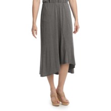 Two Star Dog Hi-Lo Skirt - Heathered Stretch Jersey (For Women) in Pewter - Closeouts