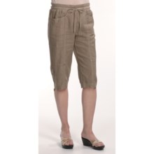 Two Star Dog Linen Capri Pants - Garment-Dyed (For Women) in Dakota - Closeouts