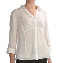 Two Star Dog Lynette Shirt with Camisole - Long Sleeve (For Women) in Ivory - Closeouts