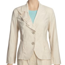 Two Star Dog Maddie Jacket - Stretch Linen (For Women) in Bone - Closeouts