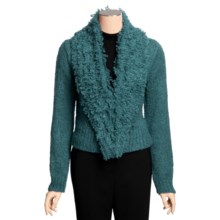Two Star Dog Margot Short Cardigan Sweater - Cozy Boucle (For Women) in Larkspur - Closeouts