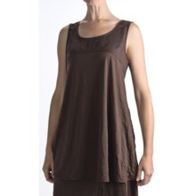 Two Star Dog Marseille Crinkle Jersey Tank Top (For Women) in Chocolate - Closeouts