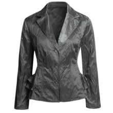 Two Star Dog Nadia Jacket - Metallic Cotton Sateen (For Women) in Platinum - Closeouts
