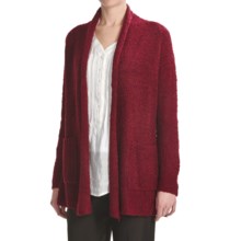 Two Star Dog Penny Open Cardigan Sweater - Cozy Boucle (For Women) in Cranberry - Closeouts