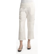Two Star Dog Rochelle Crop Pants - Linen (For Women) in White Wash - Closeouts