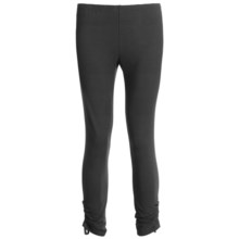 Two Star Dog Ruched Capri Leggings - Heavy Stretch Jersey (For Women) in Black - Closeouts