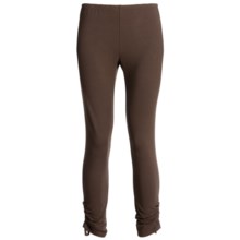Two Star Dog Ruched Capri Leggings - Heavy Stretch Jersey (For Women) in Brown - Closeouts