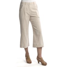 Two Star Dog Santorini Ingrid Crop Pants - Linen-Cotton (For Women) in Natural - Closeouts