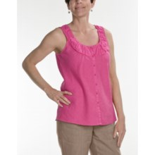 Two Star Dog Serafina Shirt - Garment-Dyed Linen, Sleeveless (For Women) in Hibiscus - Closeouts