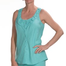 Two Star Dog Serafina Shirt - Garment-Dyed Linen, Sleeveless (For Women) in Seaglass - Closeouts