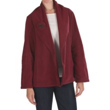 Two Star Dog Shawl Collar Jacket - Fleece (For Women) in Wine - Closeouts