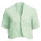 Two Star Dog Suki Crop Jacket - Crinkle Linen, Short Sleeve (For Women) in Fiji