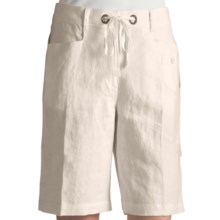 Two Star Dog Wanda Convertible Shorts - Linen (For Women) in Soft White - Closeouts