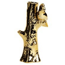 63%OFF 花瓶等 二つの会社ゴールド磁器パロット花瓶 Two's Company Gold Porcelain Parrot Vase画像