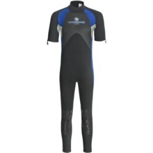 Typhoon XTS Vortex Wetsuit - 3mm, Short Sleeve (For Men) in Black/Blue/Silver - Closeouts