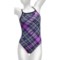 TYR Pacific Plaid Competition Swimsuit - 1-Piece, Diamondfit (For Women) in Purple