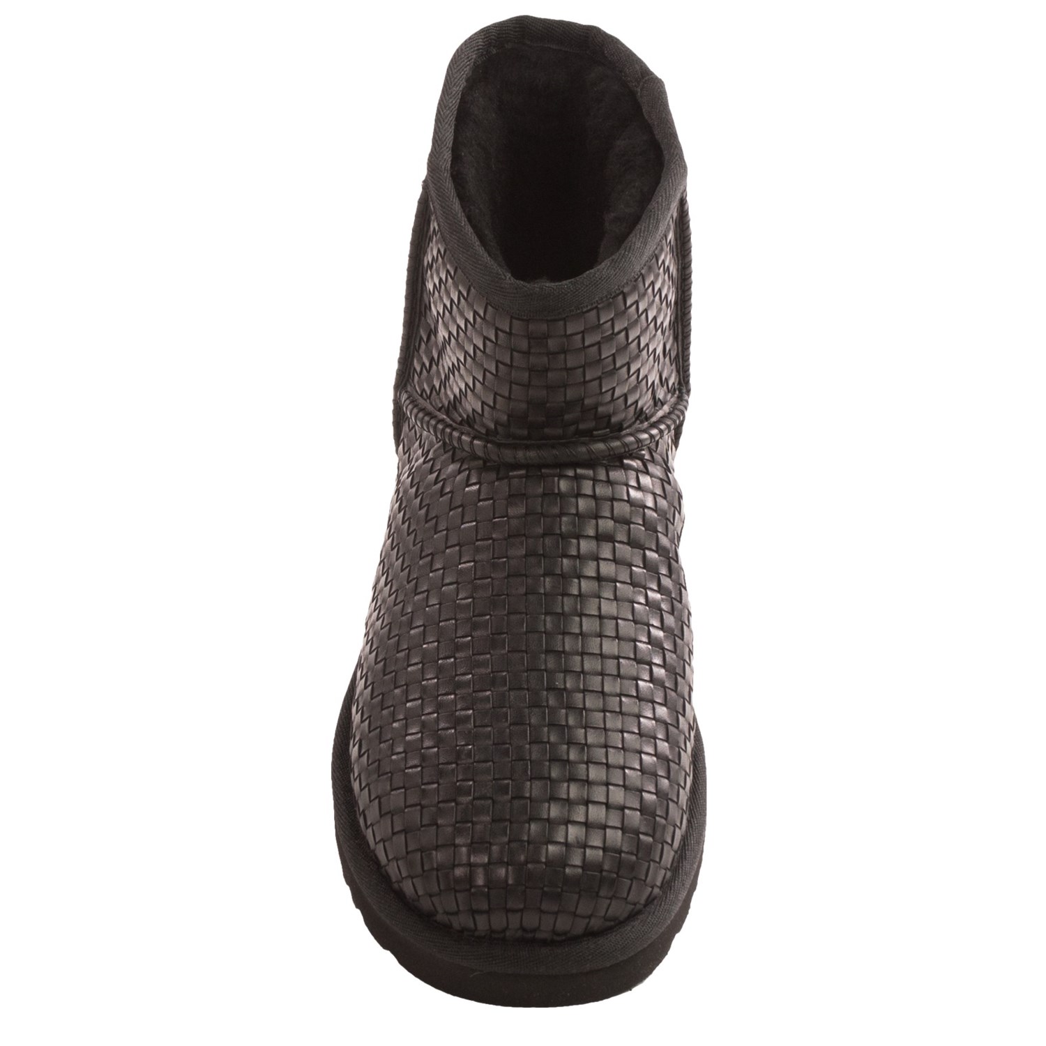 ugg australia woven leather mini boot cognac ugg australia woven leather mini boot cognac