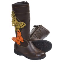 Umi Ellise Butterfly Boots (For Kid and Youth Girls) in Brown Multi - Closeouts