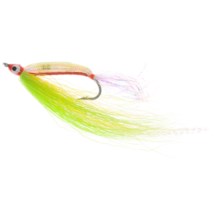 Umpqua Feather Merchants Rattlefish Saltwater Fly - Dozen in Chartreuse/Red - Closeouts