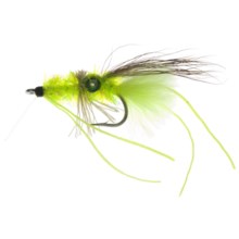 Umpqua Feather Merchants Scott’s Crimp Saltwater Fly - Dozen in Chartreuse/Brown - Closeouts