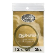 Umpqua Feather Merchants Stealth Leader - 12', Weight Forward in See Photo - Closeouts
