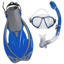 U.S. Divers Royal LX Adult Dive Set - 3-Piece in Blue - Closeouts