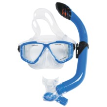 U.S. Divers Viewpoint Jr. LX Mask and Laguna Snorkel Combo (For Youth) in Sky Blue - Closeouts