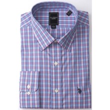 U.S. Polo Assn. Check Dress Shirt - Long Sleeve (For Men) in Navy/Blue/Pink - Closeouts