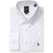 U.S. Polo Assn. Pinpoint Dress Shirt - Point Collar, Long Sleeve (For Men) in White - Closeouts