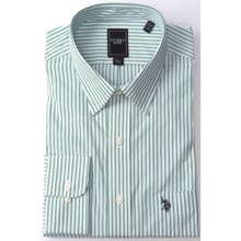 U.S. Polo Assn. Stripe Dress Shirt - Point Collar, Long Sleeve (For Men) in Green - Closeouts