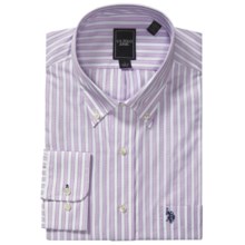 U.S. Polo Assn. Striped Dress Shirt - Long Sleeve (For Men) in Mauve/White - Closeouts