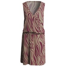 V-Neck Dress - Sleeveless (For Women) in Wine Zebra Print - 2nds