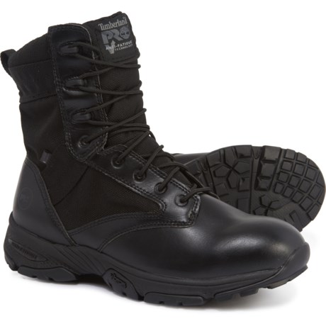 UPC 887974325779 product image for Valor Tactical 8? Work Boots - Waterproof, Leather, Side Zip (For Men) - BLACK ( | upcitemdb.com