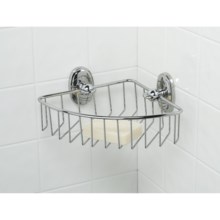 Valsan Carlton Corner Soap Basket in Chrome - Closeouts