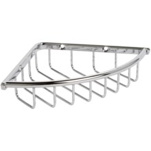 Valsan Essentials Corner Soap Basket - Small, Chrome in Chrome - Closeouts