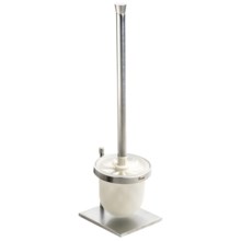 Valsan Gamma Toilet Brush Set - Chrome in Matte Chrome - Closeouts