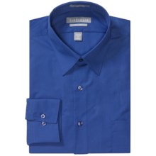 Van Heusen Basics Fitted Dress Shirt - Wrinkle-Free Poplin, Long Sleeve (For Men) in French Blue - Closeouts
