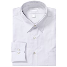 Van Heusen Basics Fitted Dress Shirt - Wrinkle-Free Poplin, Long Sleeve (For Men) in White - Closeouts