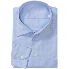 Van Laack Cotton Spread Collar Shirt - Long Sleeve (For Men) in Blue Fancy - Closeouts